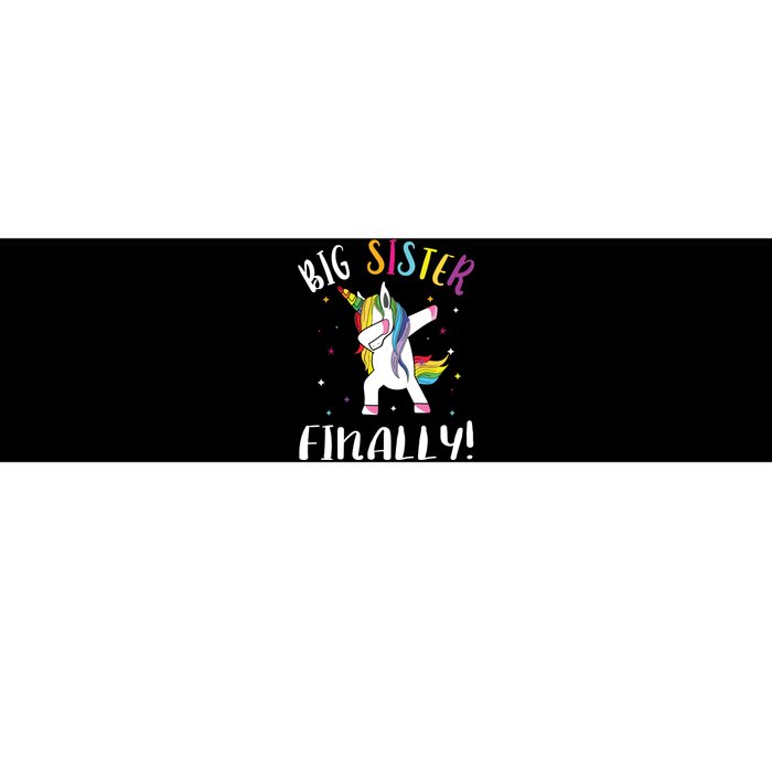 Big Sister Finally Unicorn Unicorn New Big Sister Bumper Sticker