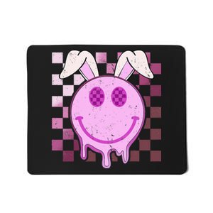 Bunny Smile Face Happy Easter Day Rabbit Groovy Mousepad