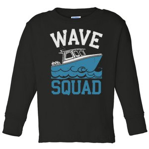 Boatman Squad Ferry Waterway Navigation Boatman Toddler Long Sleeve Shirt