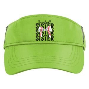 Baseball Sister Funny Baseball Life Softball Life Girl Women Adult Drive Performance Visor