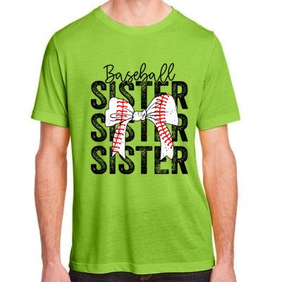 Baseball Sister Funny Baseball Life Softball Life Girl Women Adult ChromaSoft Performance T-Shirt