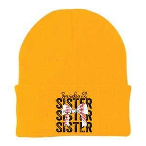 Baseball Sister Funny Baseball Life Softball Life Girl Women Knit Cap Winter Beanie