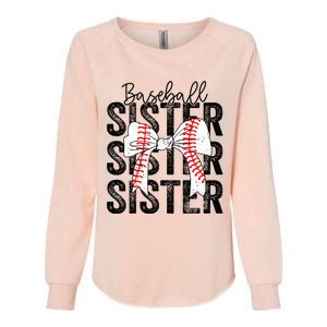 Baseball Sister Funny Baseball Life Softball Life Girl Women Womens California Wash Sweatshirt