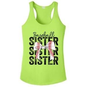 Baseball Sister Funny Baseball Life Softball Life Girl Women Ladies PosiCharge Competitor Racerback Tank