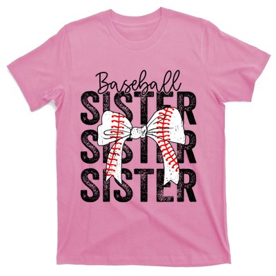 Baseball Sister Funny Baseball Life Softball Life Girl Women T-Shirt