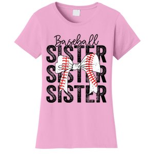 Baseball Sister Funny Baseball Life Softball Life Girl Women Women's T-Shirt