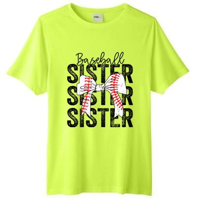 Baseball Sister Funny Baseball Life Softball Life Girl Women Tall Fusion ChromaSoft Performance T-Shirt