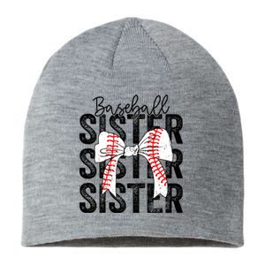 Baseball Sister Funny Baseball Life Softball Life Girl Women Sustainable Beanie