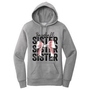 Baseball Sister Funny Baseball Life Softball Life Girl Women Women's Pullover Hoodie