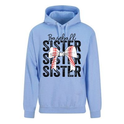 Baseball Sister Funny Baseball Life Softball Life Girl Women Unisex Surf Hoodie