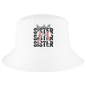 Baseball Sister Funny Baseball Life Softball Life Girl Women Cool Comfort Performance Bucket Hat