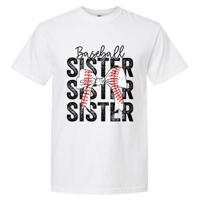 Baseball Sister Funny Baseball Life Softball Life Girl Women Garment-Dyed Heavyweight T-Shirt