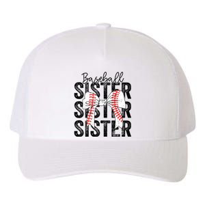 Baseball Sister Funny Baseball Life Softball Life Girl Women Yupoong Adult 5-Panel Trucker Hat