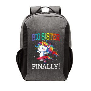 Big Sister Finally Unicorn New Born Gift For Girl Vector Backpack