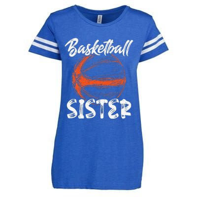 Basketball Sister  Family Matching Basketball Ballers Enza Ladies Jersey Football T-Shirt