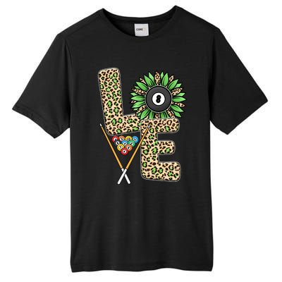 Billiards Shirts Funny, Love Billiards Snooker Pool Leopard Sunflower Sports Tall Fusion ChromaSoft Performance T-Shirt