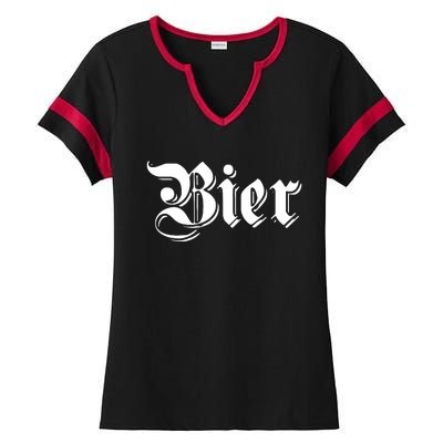 Bier Shirts Funny German Beer For Oktoberfest Ladies Halftime Notch Neck Tee