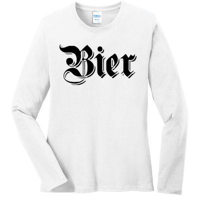 Bier Shirts Funny German Beer For Oktoberfest Ladies Long Sleeve Shirt