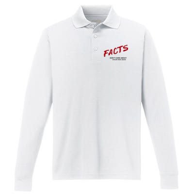 Ben Shapiro Facts Performance Long Sleeve Polo