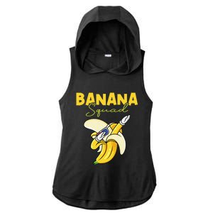 Banana Squad Funny Dabbing Banana Food & Dab Ladies PosiCharge Tri-Blend Wicking Draft Hoodie Tank