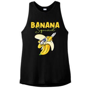 Banana Squad Funny Dabbing Banana Food & Dab Ladies PosiCharge Tri-Blend Wicking Tank