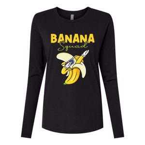 Banana Squad Funny Dabbing Banana Food & Dab Womens Cotton Relaxed Long Sleeve T-Shirt