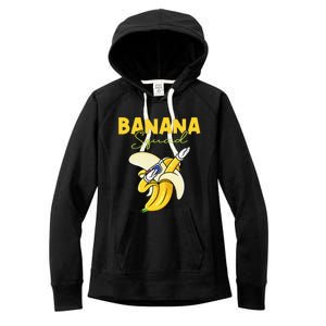 Banana Squad Funny Dabbing Banana Food & Dab Women's Fleece Hoodie