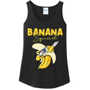 Banana Squad Funny Dabbing Banana Food & Dab Ladies Essential Tank