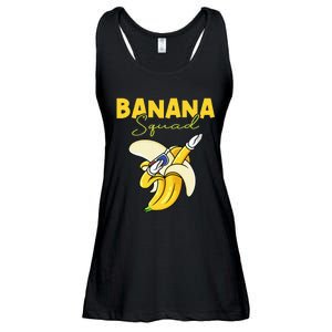 Banana Squad Funny Dabbing Banana Food & Dab Ladies Essential Flowy Tank