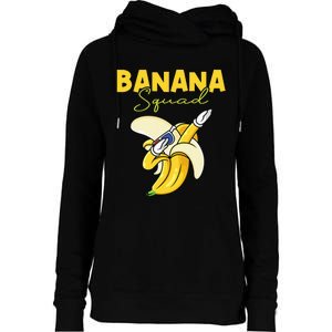 Banana Squad Funny Dabbing Banana Food & Dab Womens Funnel Neck Pullover Hood