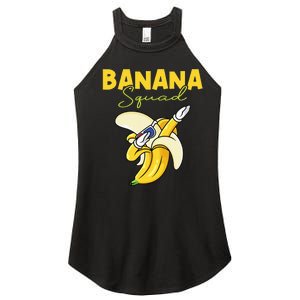 Banana Squad Funny Dabbing Banana Food & Dab Women's Perfect Tri Rocker Tank