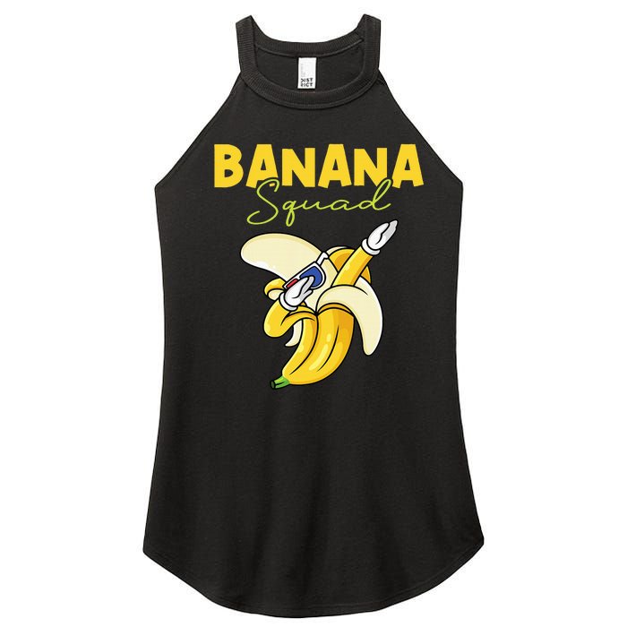 Banana Squad Funny Dabbing Banana Food & Dab Women's Perfect Tri Rocker Tank