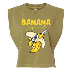 Banana Squad Funny Dabbing Banana Food & Dab Garment-Dyed Women's Muscle Tee