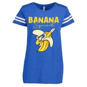 Banana Squad Funny Dabbing Banana Food & Dab Enza Ladies Jersey Football T-Shirt