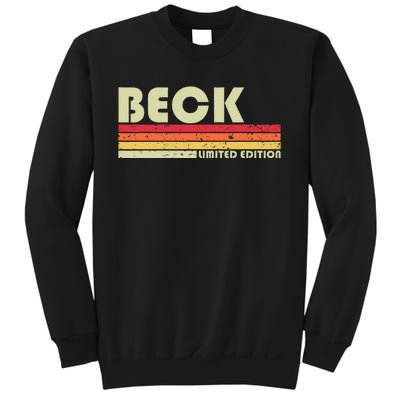 Beck Surname Funny Sweatshirt