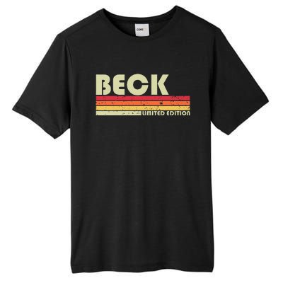 Beck Surname Funny Tall Fusion ChromaSoft Performance T-Shirt