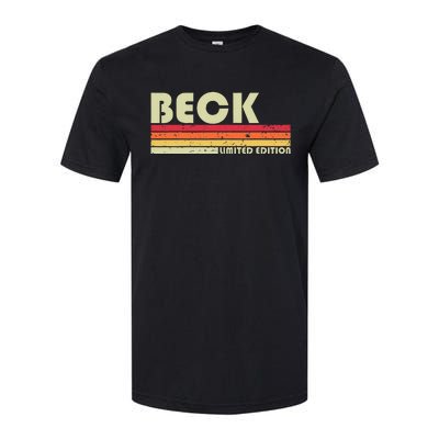 Beck Surname Funny Softstyle® CVC T-Shirt