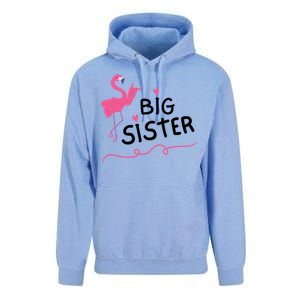 Big Sister Flamingo Unisex Surf Hoodie