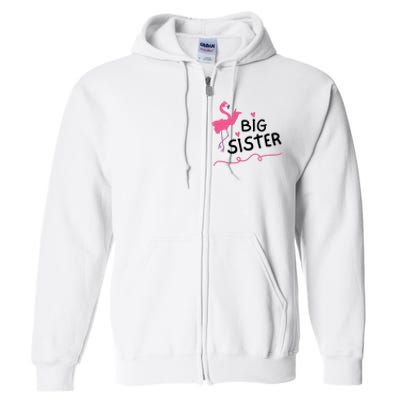 Big Sister Flamingo Full Zip Hoodie