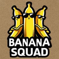 Banana Squad Fruit Banana Lover Team Banana Cotton Canvas Backpack