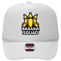 Banana Squad Fruit Banana Lover Team Banana High Crown Mesh Back Trucker Hat