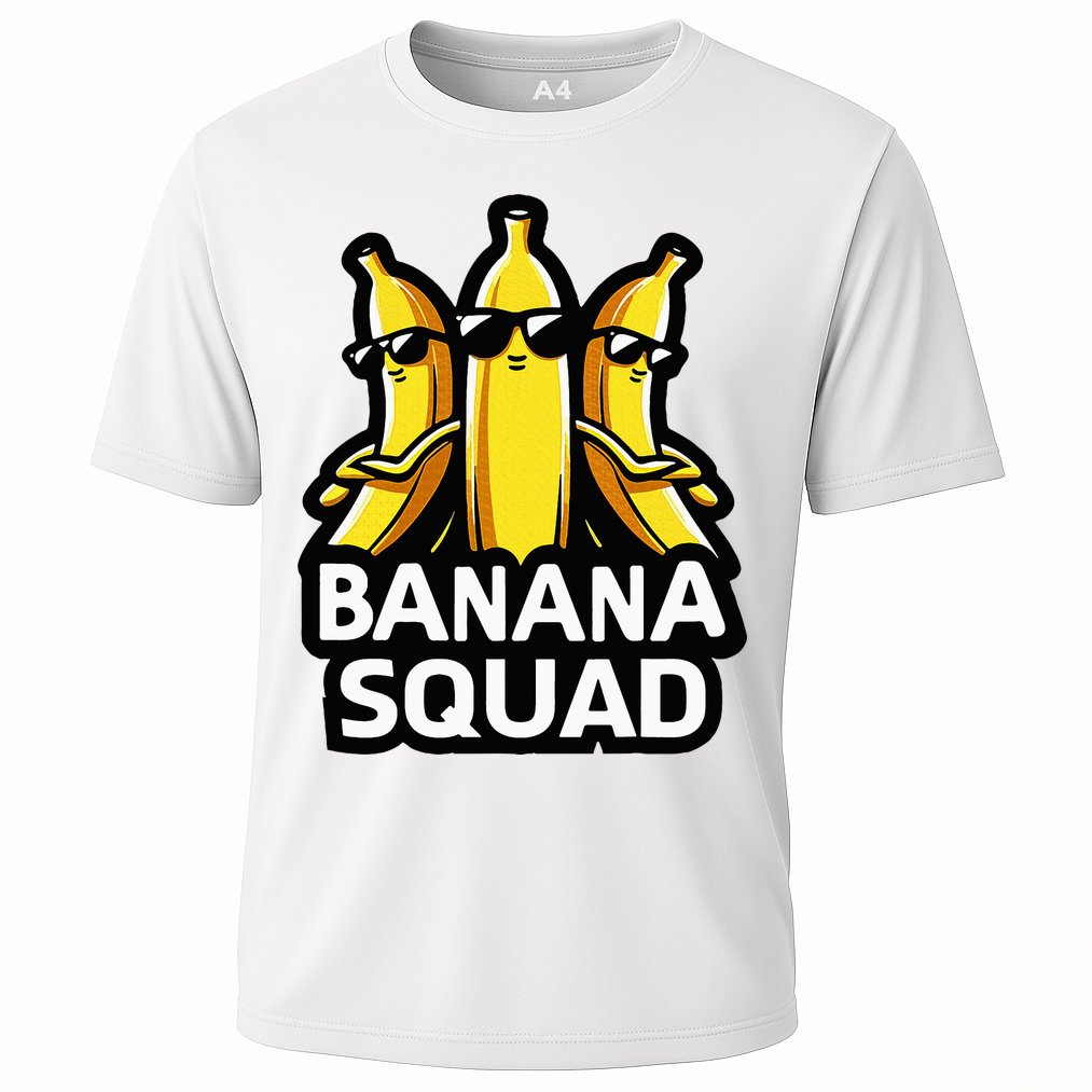 Banana Squad Fruit Banana Lover Team Banana Cooling Performance Crew T-Shirt