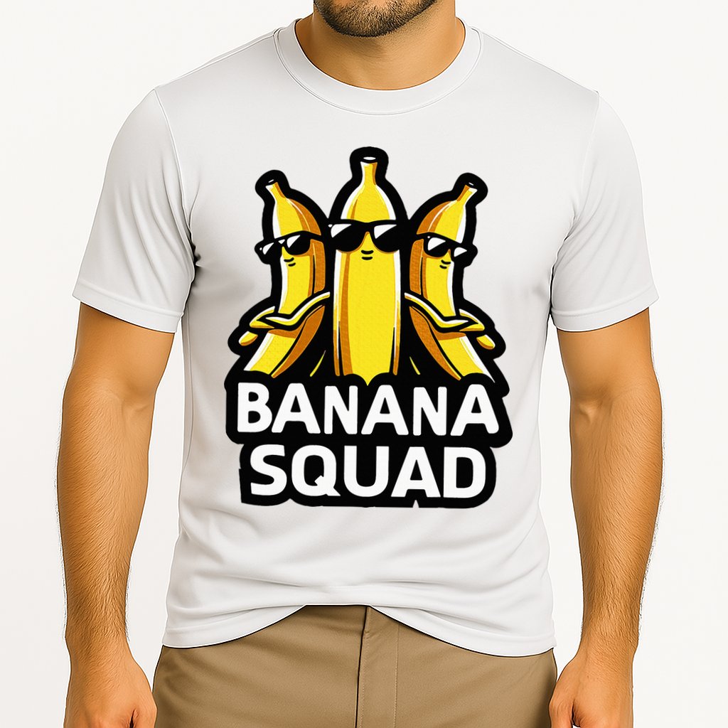 Banana Squad Fruit Banana Lover Team Banana Cooling Performance Crew T-Shirt