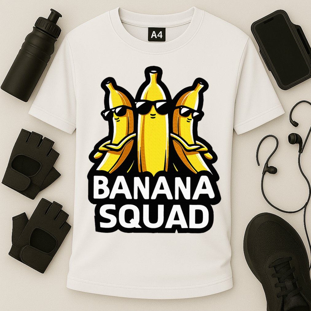 Banana Squad Fruit Banana Lover Team Banana Cooling Performance Crew T-Shirt
