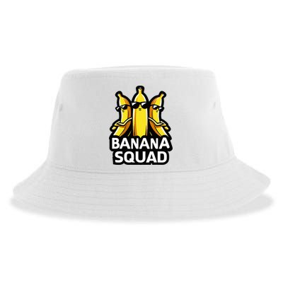 Banana Squad Fruit Banana Lover Team Banana Sustainable Bucket Hat