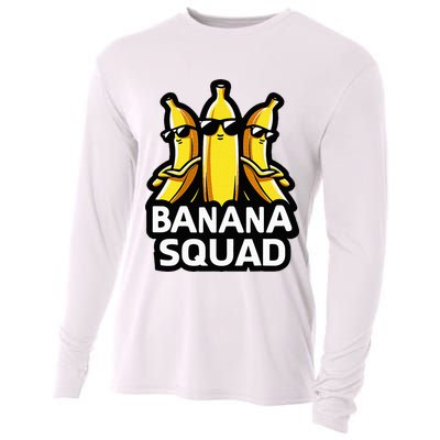 Banana Squad Fruit Banana Lover Team Banana Cooling Performance Long Sleeve Crew