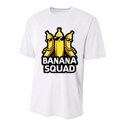 Banana Squad Fruit Banana Lover Team Banana Youth Performance Sprint T-Shirt