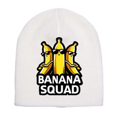 Banana Squad Fruit Banana Lover Team Banana Short Acrylic Beanie