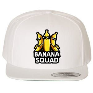 Banana Squad Fruit Banana Lover Team Banana Wool Snapback Cap