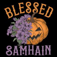 Blessed Samhain Flower Floral Halloween Pumpkin Head Toddler Hoodie